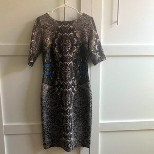 Knee Length Form Fitting Dress